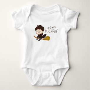Body Para Bebê Harry Potter Voando É Meu Aniversário