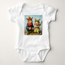 Hasenkinder im Frühlingsdorf 