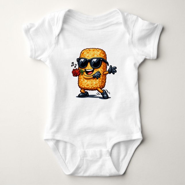 Body Para Bebê Hash Brown Dançante (Frente)