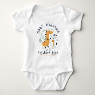 Body Para Bebê Hatching Brevemente - Anúncio de Gravidez Personal