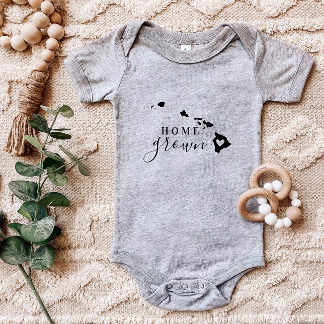 Body Para Bebê Hawaii Home Grown State Tee (Criador carregado)