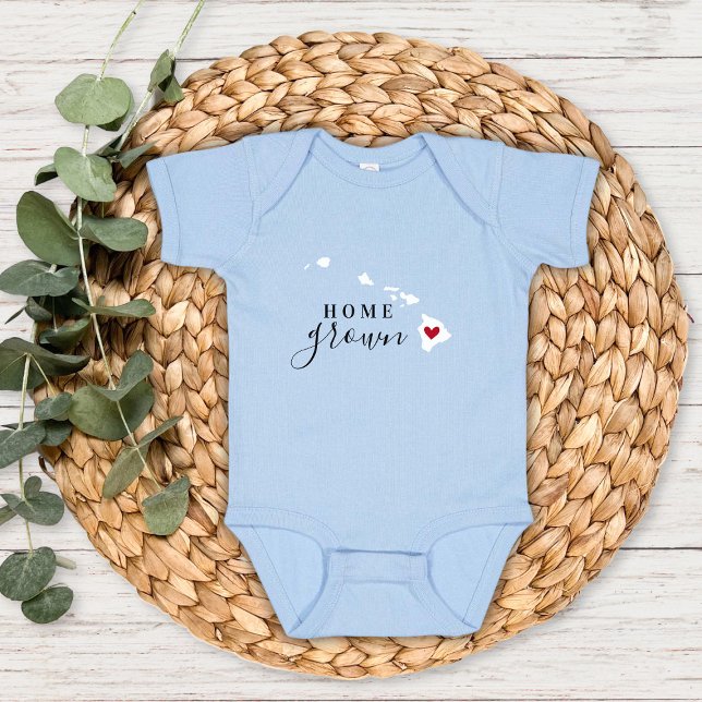 Body Para Bebê Hawaii Home Grown State Tee (Criador carregado)