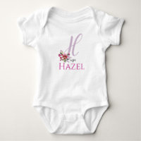 Hazel Name Reveal Floral - Letra H Girl Whimsical