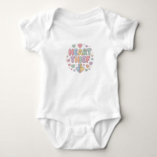 Body Para Bebê "Heart Thief" Bodysuit Fofinho para Bebê - Doce Di