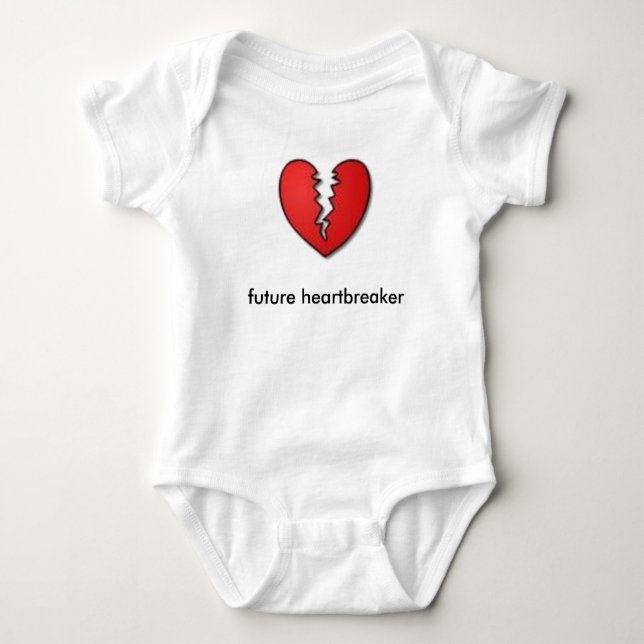 Body Para Bebê heartbreaker futuro (Frente)