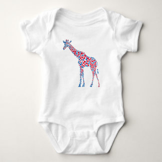 Body Para Bebê Hearts Giraffe Baby One-Piece Bodycase