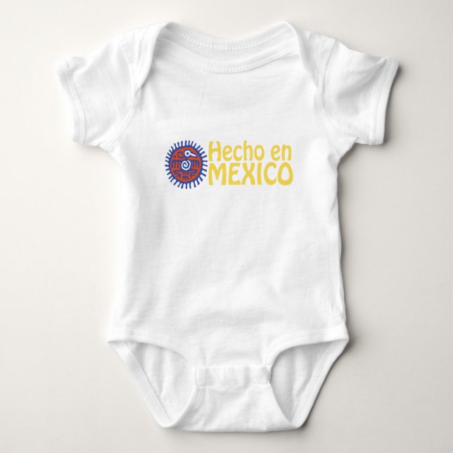 Body Para Bebê Hecho no México (Frente)