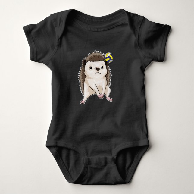 Body Para Bebê Hedgehog Voleibol (Frente)