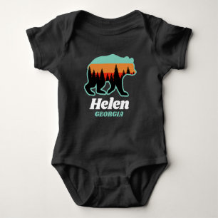 Body Para Bebê Helen Georgia GA Bavarian Alpino Bear Retro