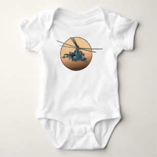 Body Para Bebê helicóptero de animação