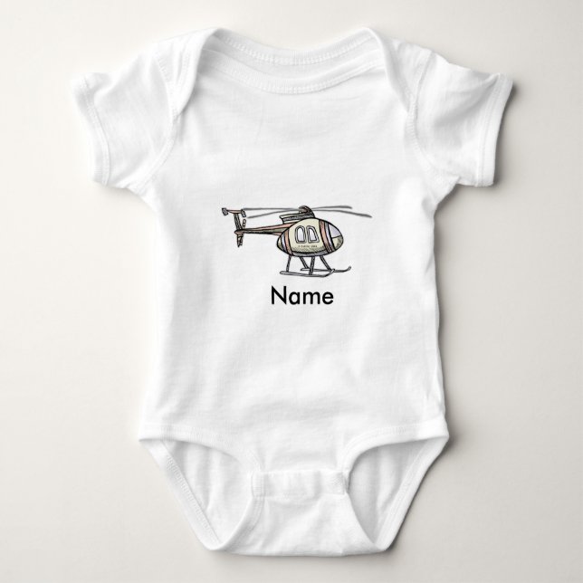 Body Para Bebê Helicóptero Hectic Baby Romper (Frente)