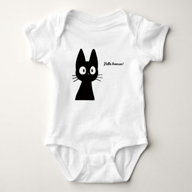 Body Para Bebê Hello Hooman Cat for Baby (Frente)
