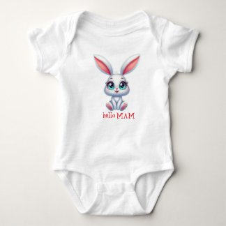 Body Para Bebê Hello Mom Baby Bodysuit – Cute Bunny Design