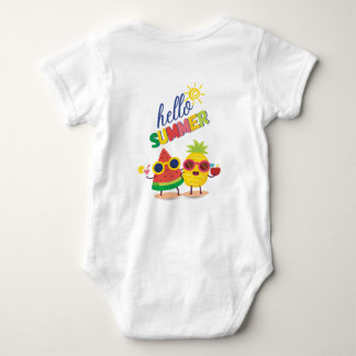 Body Para Bebê "Hello summer" baby bodysuit