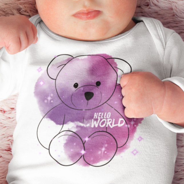 Body Para Bebê Hello World Mystic Teddy (Criador carregado)