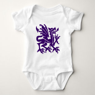 Body Para Bebê Heraldic Dragon 01 - Deep Purple