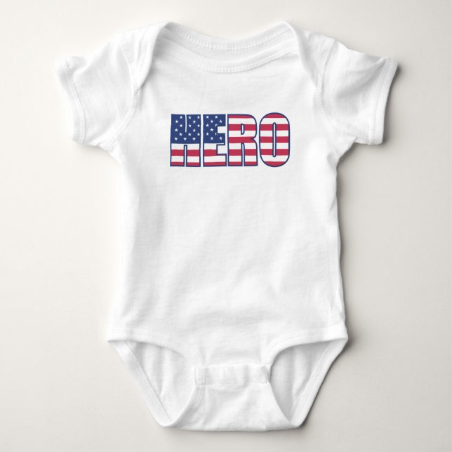Body Para Bebê Herói (Frente)