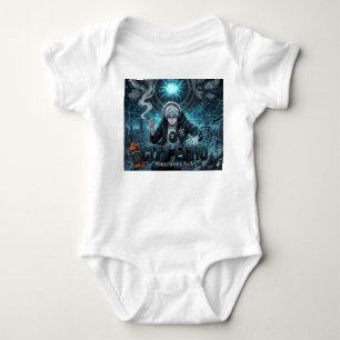 Body Para Bebê Herói de Tecnologia Urbana Anime Boy Art - Edição