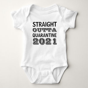 Body Para Bebê hetero engraçado 2021 fora da quarentena