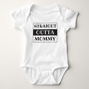 Body Para Bebê Hetero Fora Da Mamãe Dizendo Preto E Branco