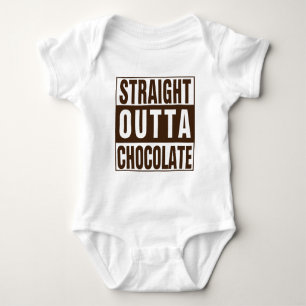 Body Para Bebê Hetero fora do chocolate marrom