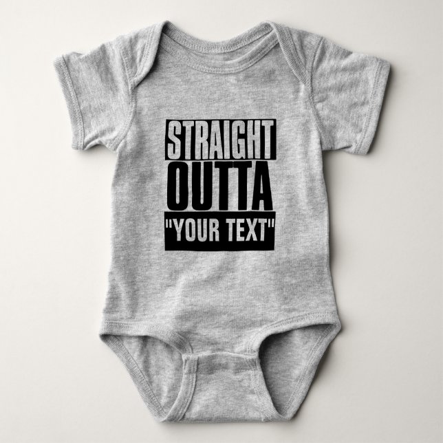 BODY PARA BEBÊ HETERO "SEU TEXTO" PERSONALIZADO (Frente)