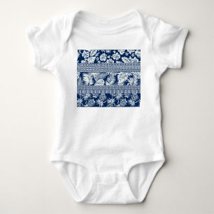 Body Para Bebê Hibiscus, folhas: papel de parede do ornamento hav