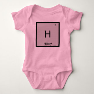 Body Para Bebê Hillary Nome Química Elemento Tabela Periódica