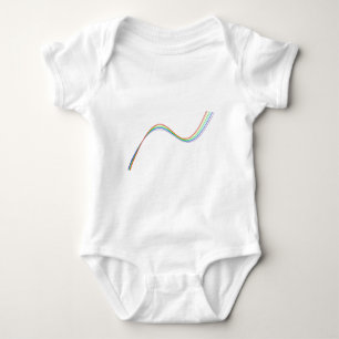 Body Para Bebê hipérbole arco-íris