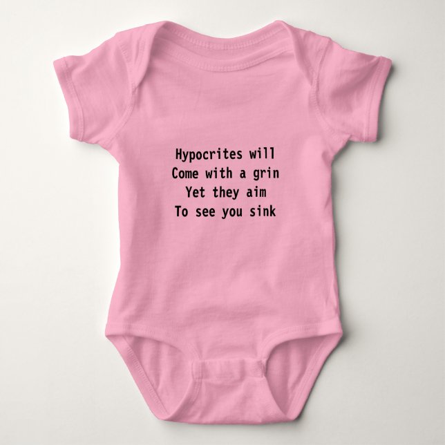 Body Para Bebê Hipócritos (Frente)