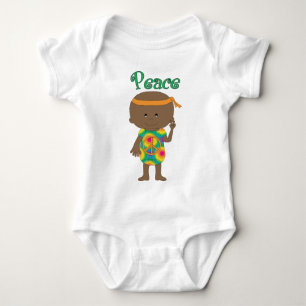 Body Para Bebê Hippie Baby Peace African American