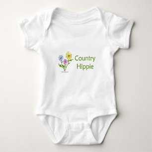 Body Para Bebê Hippie do país