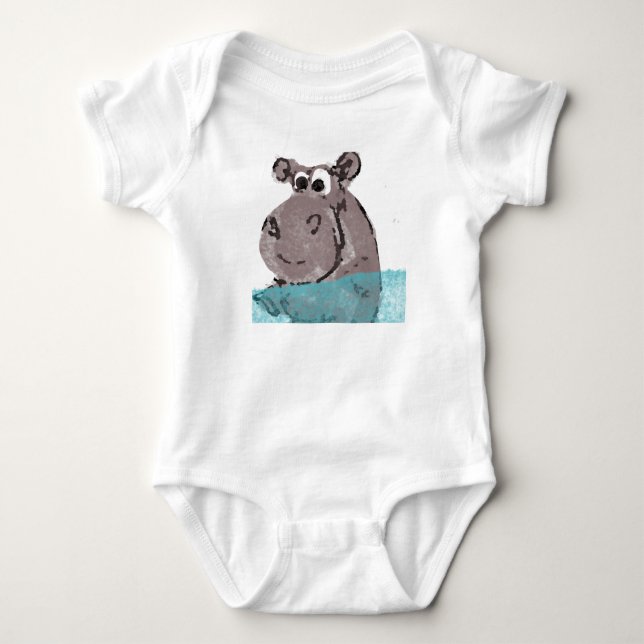 Body Para Bebê Hippo (Frente)