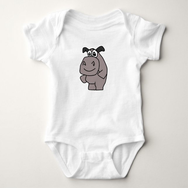 Body Para Bebê Hippo (Frente)