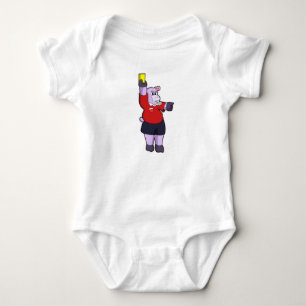 Body Para Bebê Hippo em Futebol como Referente