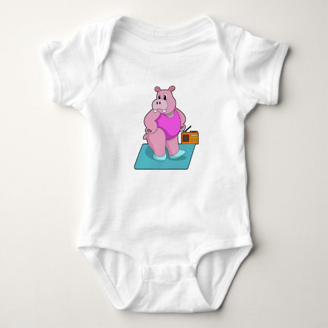 Body Para Bebê Hippo na Malhação com Radio.PNG (Frente)