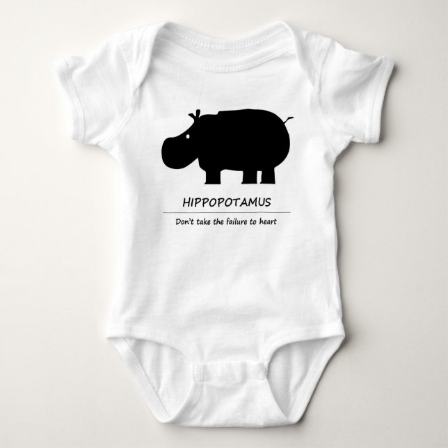 Body Para Bebê Hippopotamus (Frente)