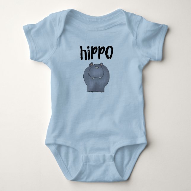 Body Para Bebê Hippopotamus (Frente)