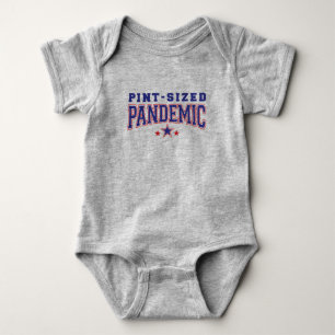 Body Para Bebê Hipster Unisex Pandêmico em Tamanho Ponto Único 