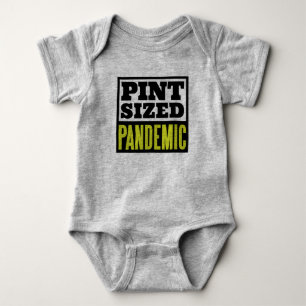 Body Para Bebê Hipster Unisex Pandêmico em Tamanho Ponto Único