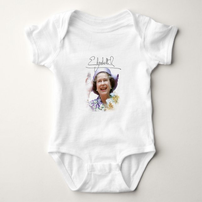 Body Para Bebê HM Queen Elizabeth II (Frente)