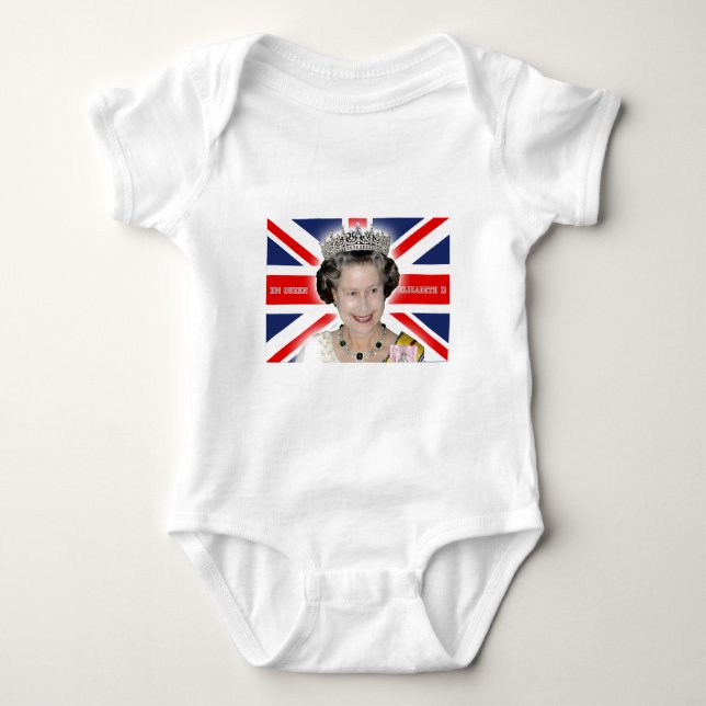 Body Para Bebê HM Queen Elizabeth II - Foto Pro (Frente)