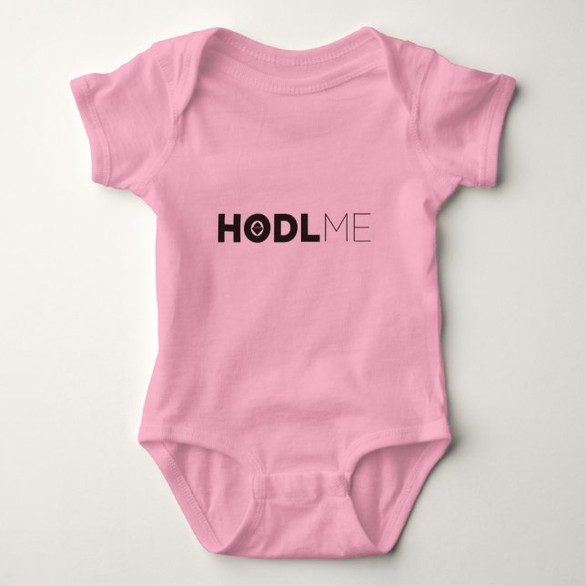 BODY PARA BEBÊ HODL ACENA O ROSA (Frente)
