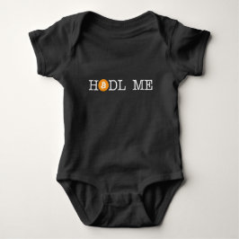 Body Para Bebê Hodl me (texto em branco)