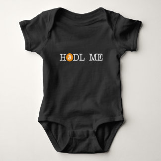 Body Para Bebê Hodl me (texto em branco)