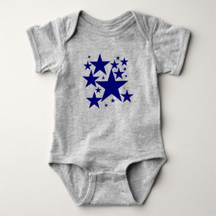 Body Para Bebê Hoje Melhor Prêmio! Blue Star Ruffle
