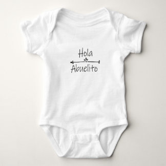 Body Para Bebê Hola Abuelito, Tio Bebê, presente de Revolução de
