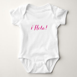 Body Para Bebê Hola - presente para o bebê - personalize