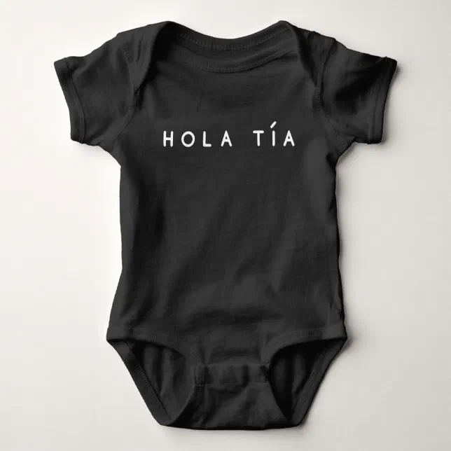 Body Para Beb Hola Tia Tia Ch de fraldas Coincidir Presente