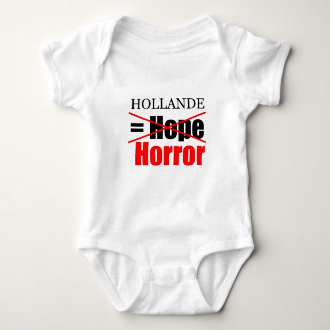 Body Para Bebê Hollande Not Hope = Horror - Baby Bodyfato 1 (Frente)